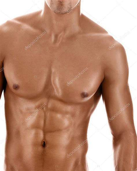 Sexy Körper der nackt muskulösen Kerl Stockfotografie lizenzfreie