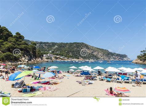 Aiguablava Beach In Costa Brava Catalonia Spain Editorial Photo
