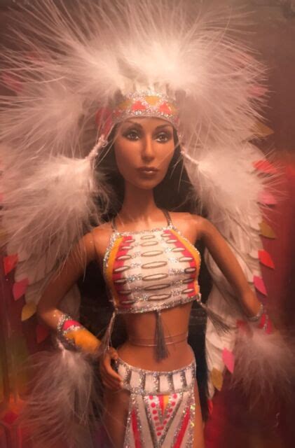 Barbie Cher Half Breed Indian Bob Mackie L In Original