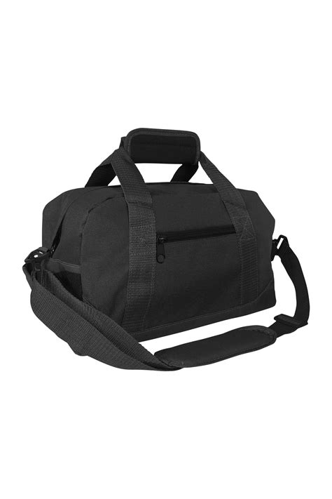 Dalix 14 Small Duffel Bag Gym Duffle Two Tone In Black With Shoulder