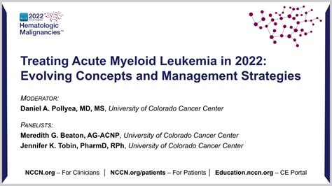 Treating Acute Myeloid Leukemia In 2022 Evolving Concepts And
