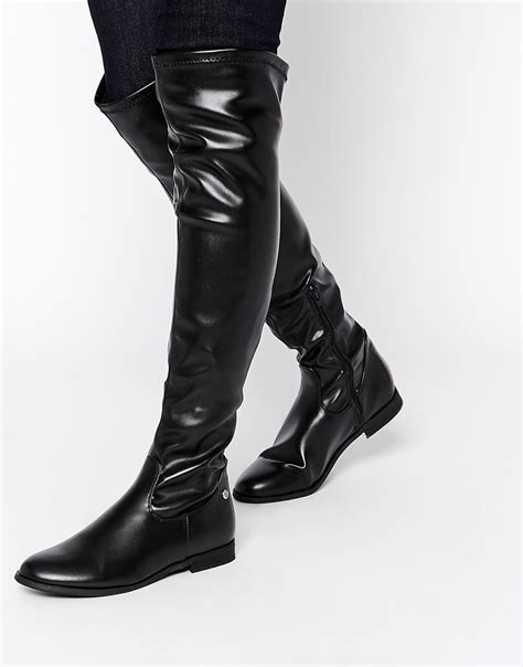 Blink Michelle Flat Over The Knee Boots At Asos Com