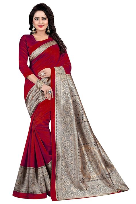Buy Mysore Silk Sarees For Women Pure Cloveo Saree For Women Latest Design 2018 Fancy With