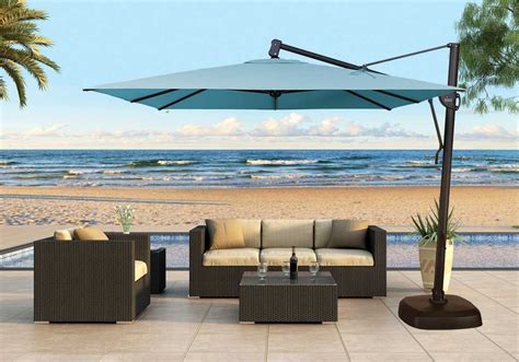 Patio umbrellas and stands get ready to enjoy meals outside with hundreds of patio umbrella options available at nfm. 10' Square Cantilever Umbrella (AKZSQ10-SWV ...