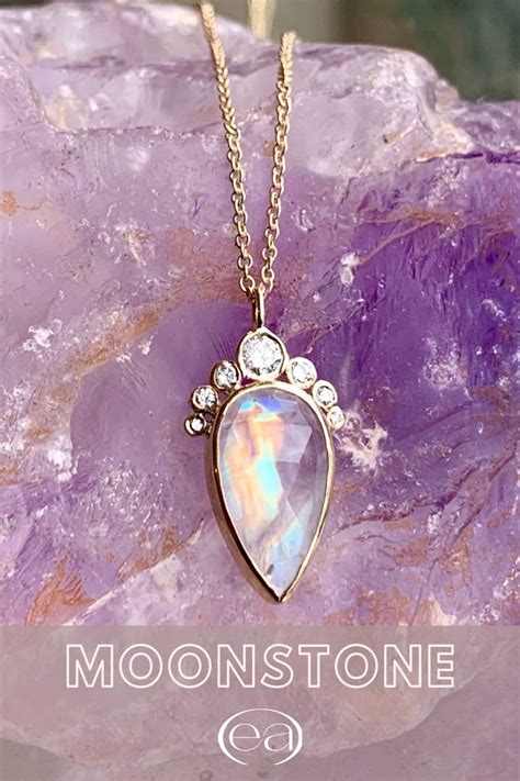 Moonstone Necklaces By Emily Amey Moonstone Jewelry Moonstone