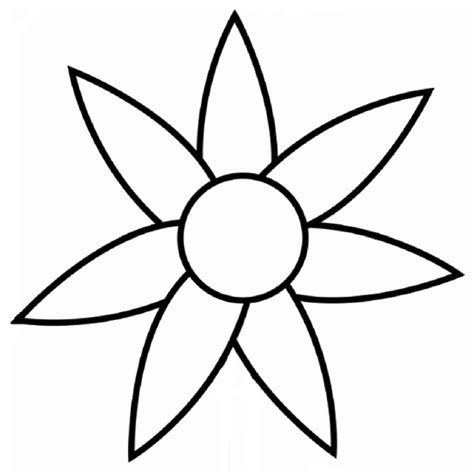 Free Simple Flower Outline Download Free Simple Flower Outline Png