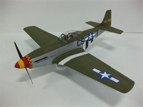 North American P 51 Mustang Scale Ww2 American Fighter Model Airplane Kit