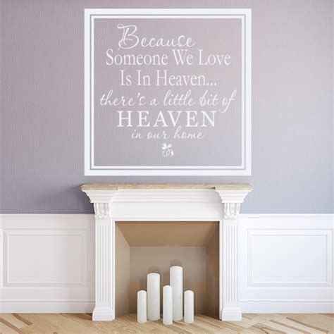 Because Someone We Love Is In Heaven Wall Stickers Religious Wall Art