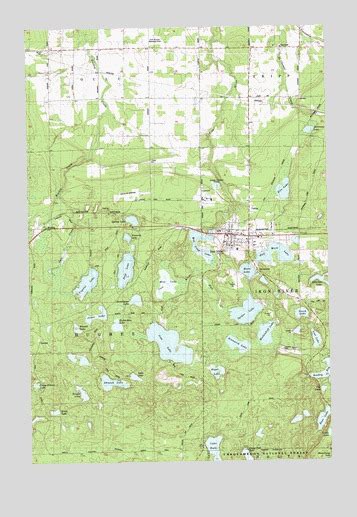 Iron Lake Wi Topographic Map Topoquest