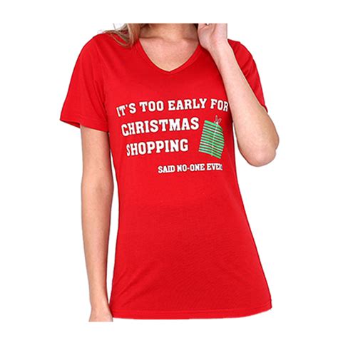 Womens Christmas T Shirts 100 Cotton Ladies Xmas Tees Funny Humor