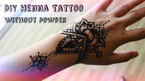 diy-henna-tattoo-without-henna-powder-henna-tattoo-diy,-homemade-henna,-diy-henna