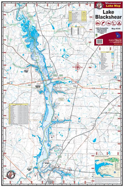 Lake Blackshear 309 Kingfisher Maps Inc