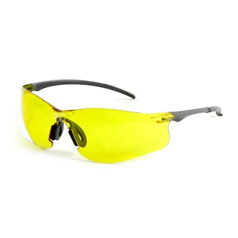 hypertough safety glasses with z87 1 poly carbonate yellow lens hts 617113yl