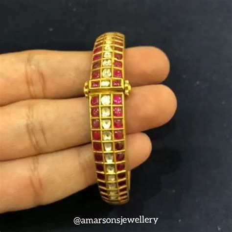 Antique Gold Kada For More Info Whatsapp On 91