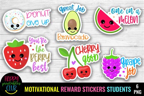 Motivational Reward Stickers For Student Graphic By Happy Printables