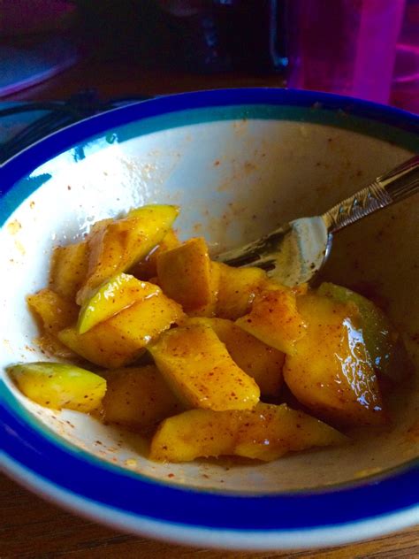 Mango With Chili Lime Sauce Directions Calories Nutrition And More Fooducate