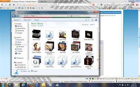 Music Library Does Not Show Album Art In Artist View Windows 7