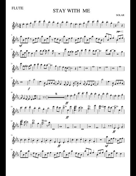 Stay With Me Flute Sheet Music For Flute Download Free In