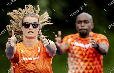 Dutch Athlete Dafne Schippers During Training Editorial Stock Photo