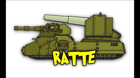 How To Draw Ratte With B 37 Naval Gun Homeanimations Cartoons About