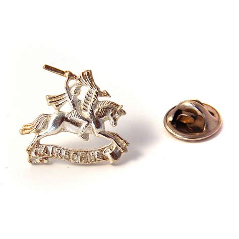 Sterling Silver Pegasus Airborne Lapel Pin The Airborne Shop