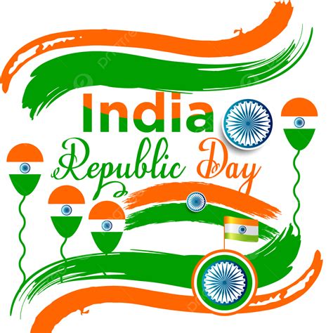 India Republic Day Vector Art Png Republic Day Of India With Flag And