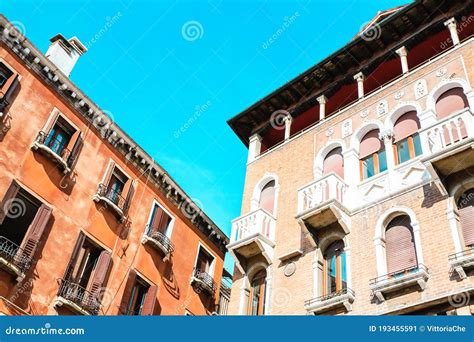 Old Fashioned Traditional Windows In Venice Italy Stock Image Image