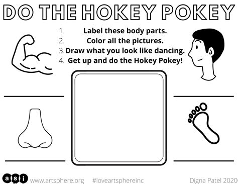 Hokey Pokey Handout Art Sphere Inc
