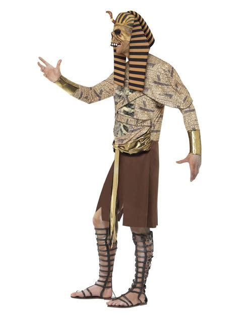 41 Gold And Brown Zombie Pharaoh Men Adult Halloween Costume Medium Christmas Central