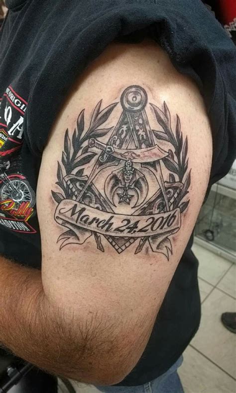 Very Proud Of The Meaning Of This Tattoo Freemason Tattoo Masonic