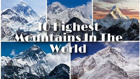 Highest Mountains In The World History Youtube