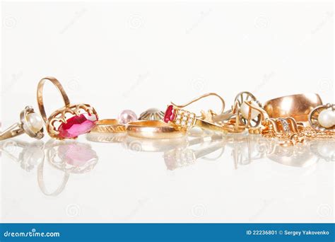 Jewellery On The White Background Stock Image Image Of Beauty Luxury