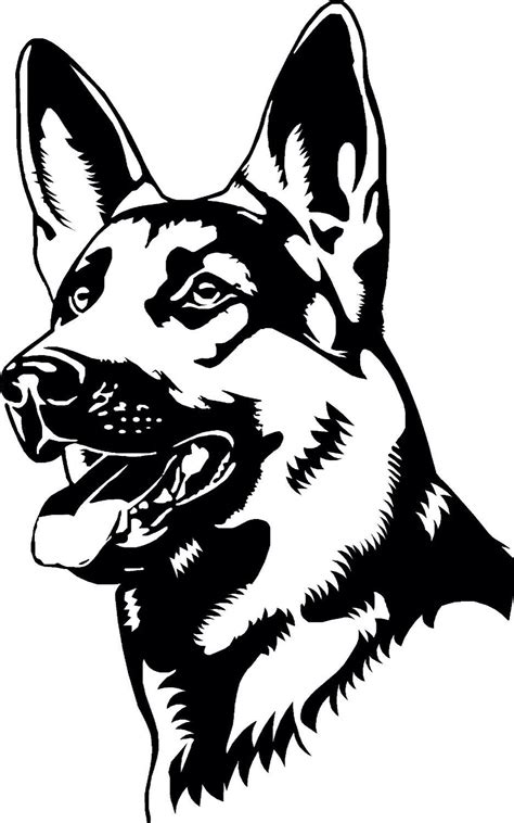 German Shepherd Line Drawing At Explore Collection