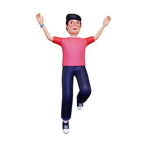 Free 3d Jumping Man 10871657 Png With Transparent Background