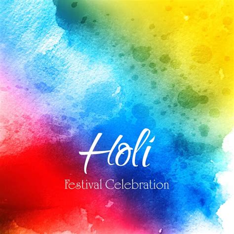 Premium Vector Holi Colorful Celebrate Festival Background