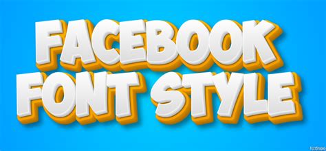 Facebook Font Style Text Effect And Logo Design Font