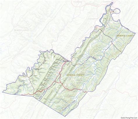 Topographic Map Of Mineral County West Virginia Us Map Topographic