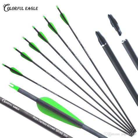2021 28 30 31archery Pure Carbon Arrows With Replaceable Arrowheads 3
