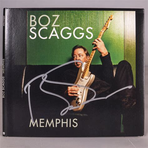 Autographed Signed Boz Scaggs Memphis Cd Mint W Tour Sweater Shirt