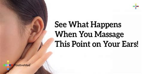 See What Happens When You Massage This Point On Your Ears