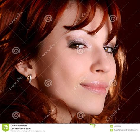 A Beautiful Red Hair Girl Stock Image Image Of Health 96839833