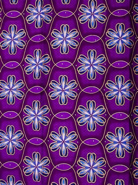 Purple African Fabric African Print Fabric African Pattern Print