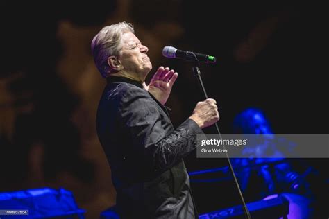 American Singer Peter Cetera Of From The Band Chicago Performs On