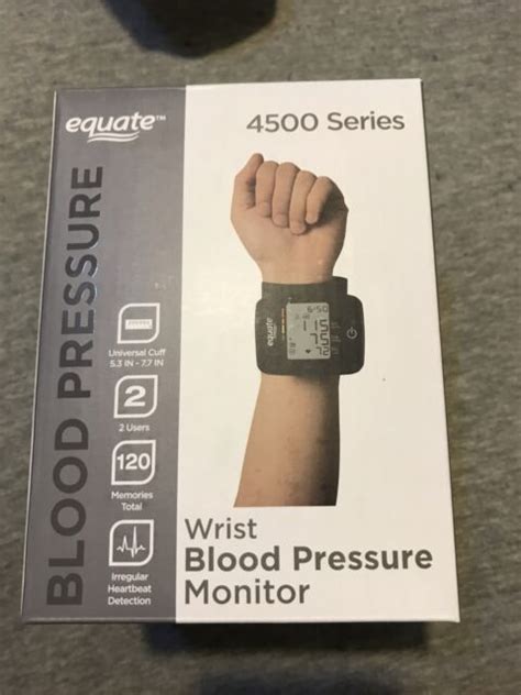Equate 4500 Series Wrist Blood Pressure Monitor 7894 For Sale Online Ebay