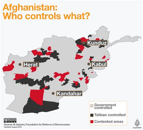 The Taliban Map New Usnato Offensive In Afghanistan Results In