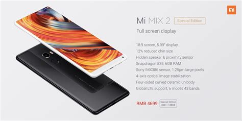 It is compact and elegant and available in black color. El nuevo Xiaomi Mi Mix 2 ya es oficial