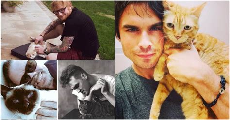 8 Male Celebrities Who Love Cats Cole Marmalade