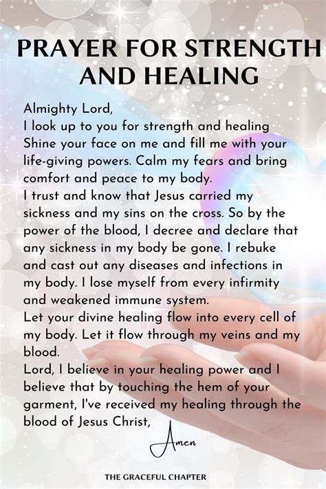 Prayer For Strength And Healing Short Prayer For Healing Healing