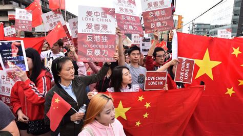 Pro China Supporters Bully Those Showing Support For Hong Kong