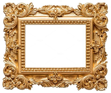 Golden Picture Frame By Liligraphie On Creativemarket Antique Mirror
